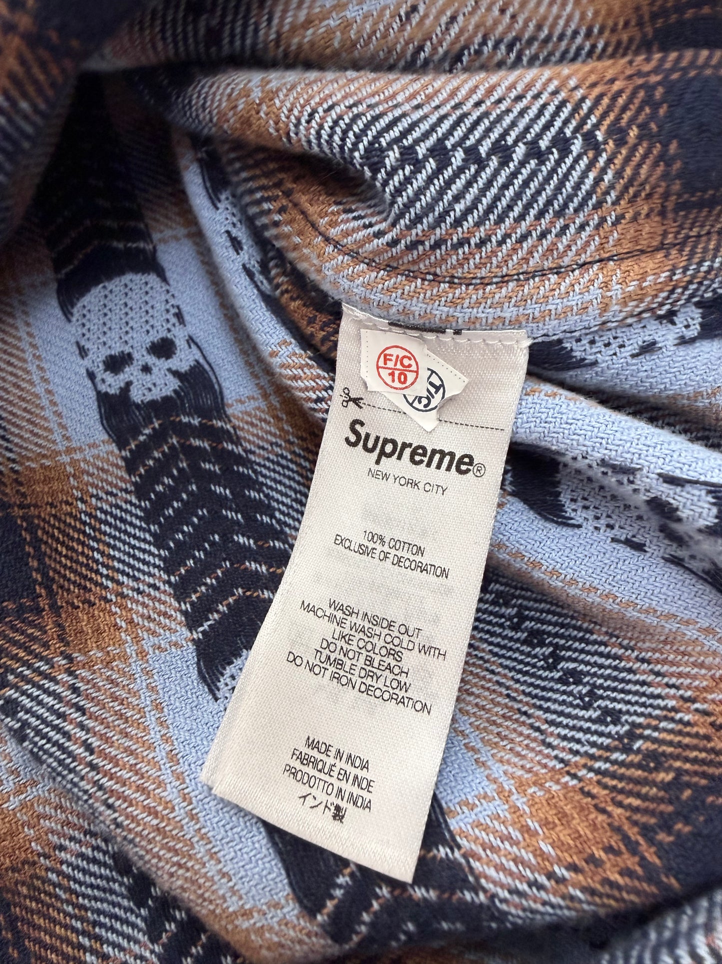 SUPREME X NUMBER (N)INE HOODED FLANNEL (M)