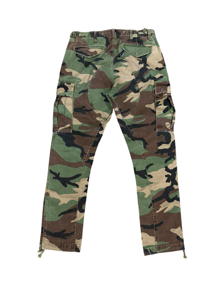 POLO WOODLAND CAMO MILITARY STYLE CARGO PANTS (32)