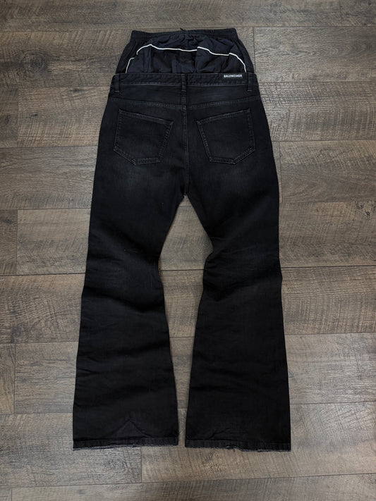 BALENCIAGA LAYERED JEANS