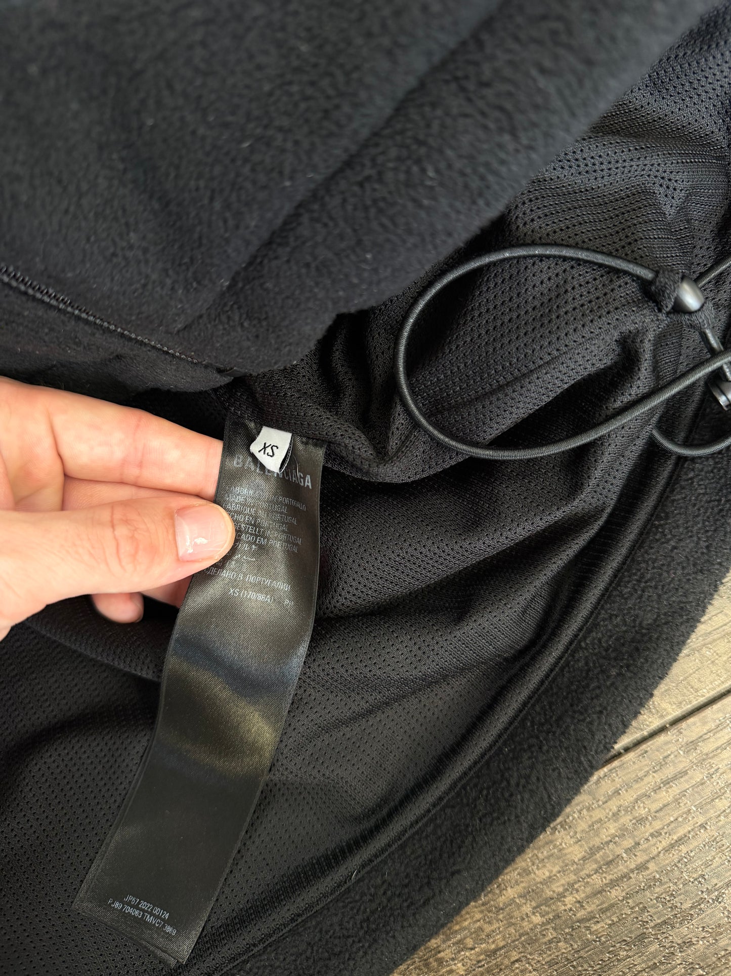 BALENCIAGA SPORTY B FLEECE JACKET (XS)