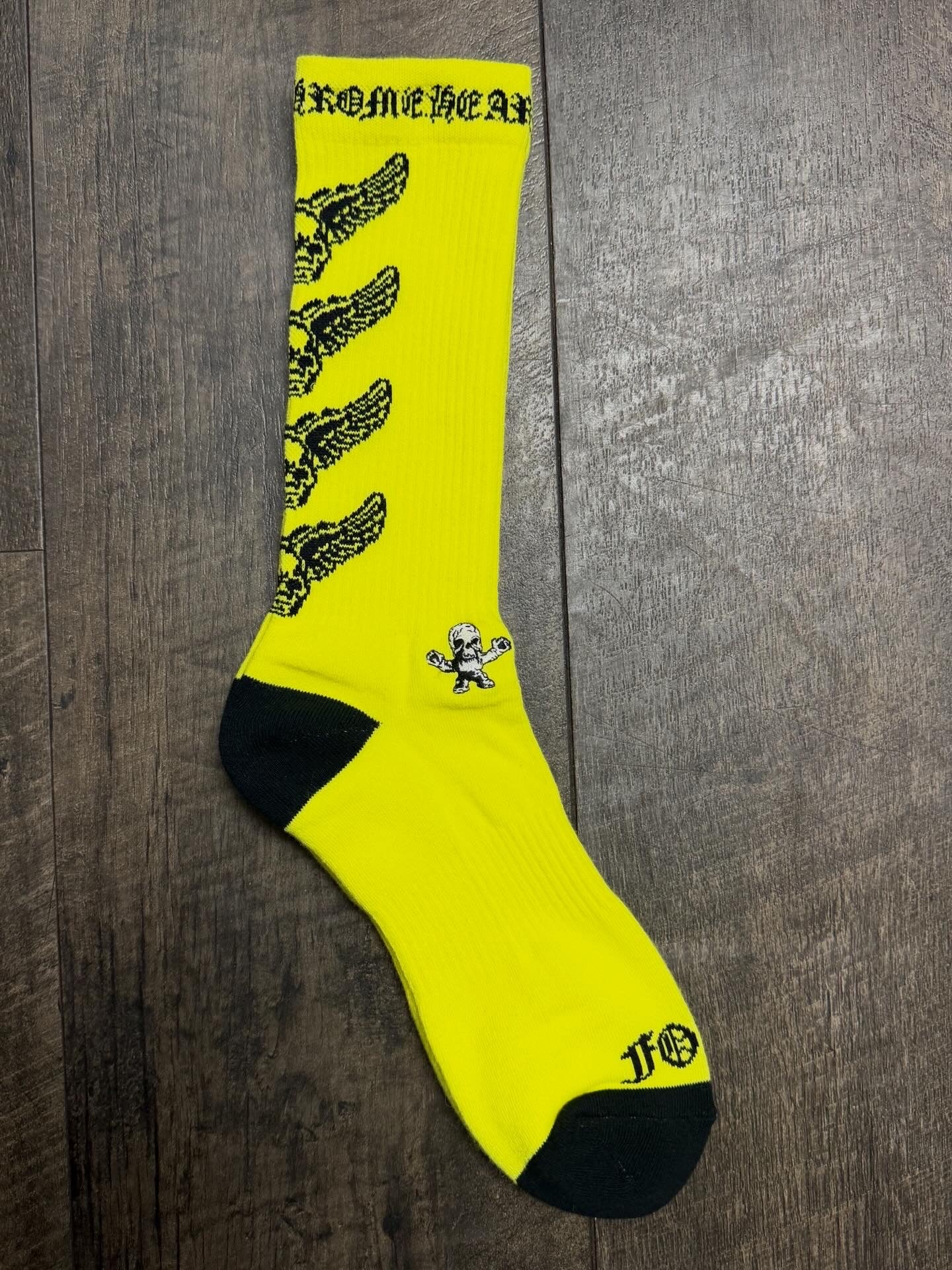 CHROME HEARTS FOTI SOCKS YELLOW