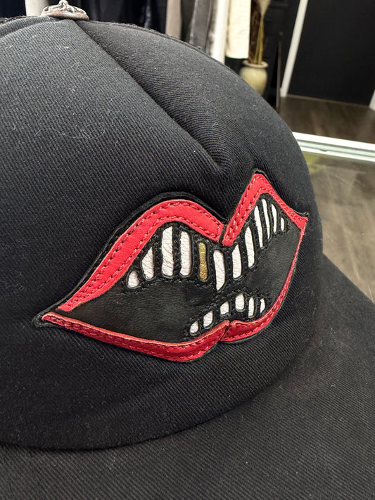 CHROME HEARTS MATTY BOY CHOMPER TRUCKER HAT LEATHER PATCH