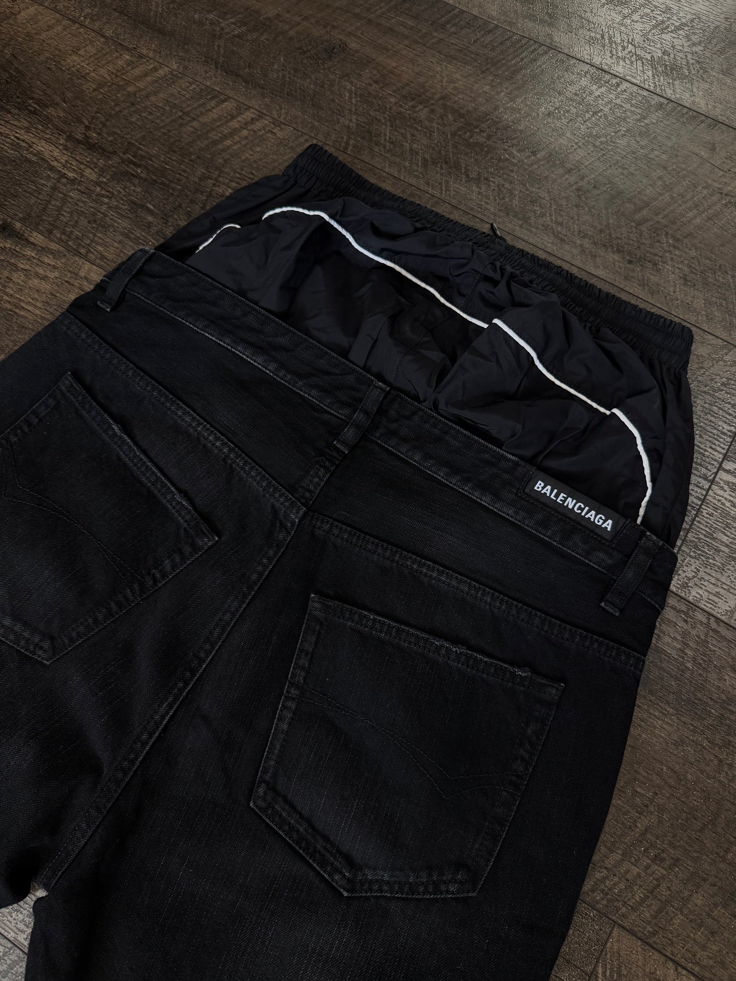 BALENCIAGA LAYERED JEANS