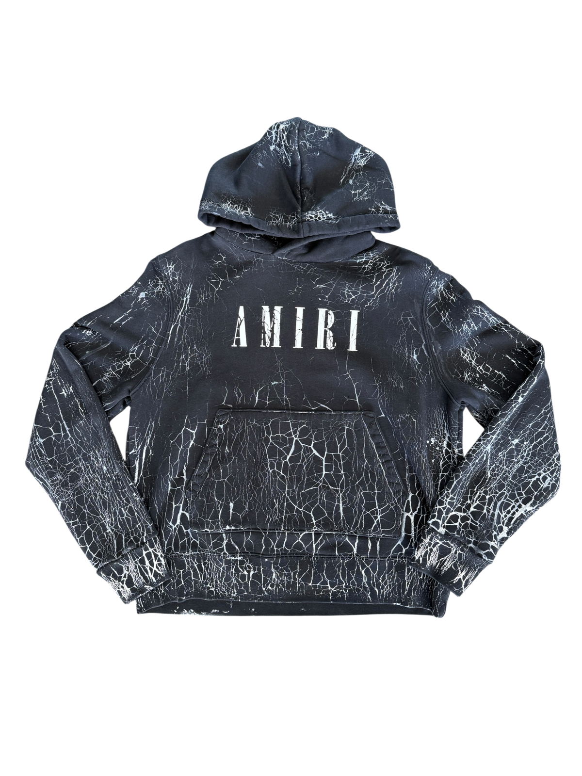 AMIRI CRACKED CORE LOGO HOODIE (L)