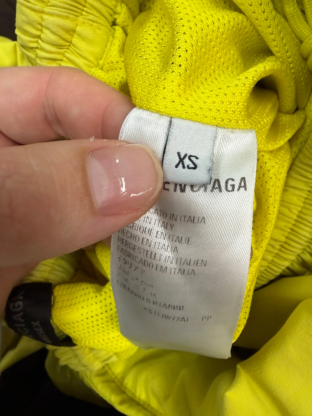 BALENCIAGA BAGGY TRACK PANTS (XS)