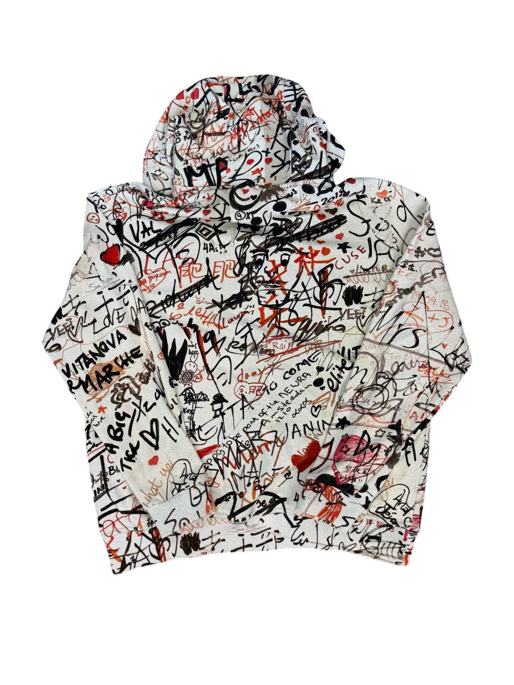 BURBERRY GRAFFITI HOODIE (L)