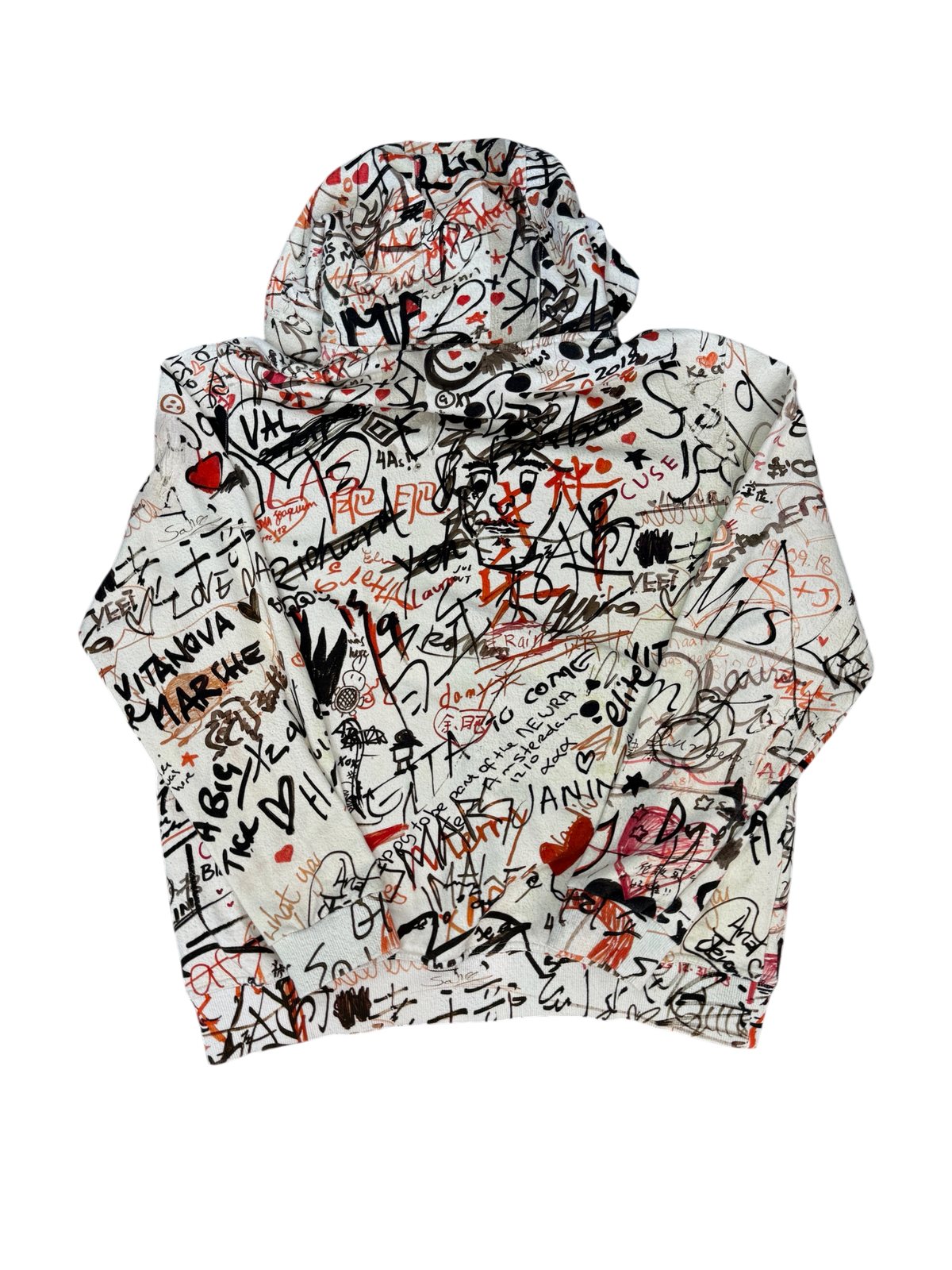 BURBERRY GRAFFITI HOODIE (L)