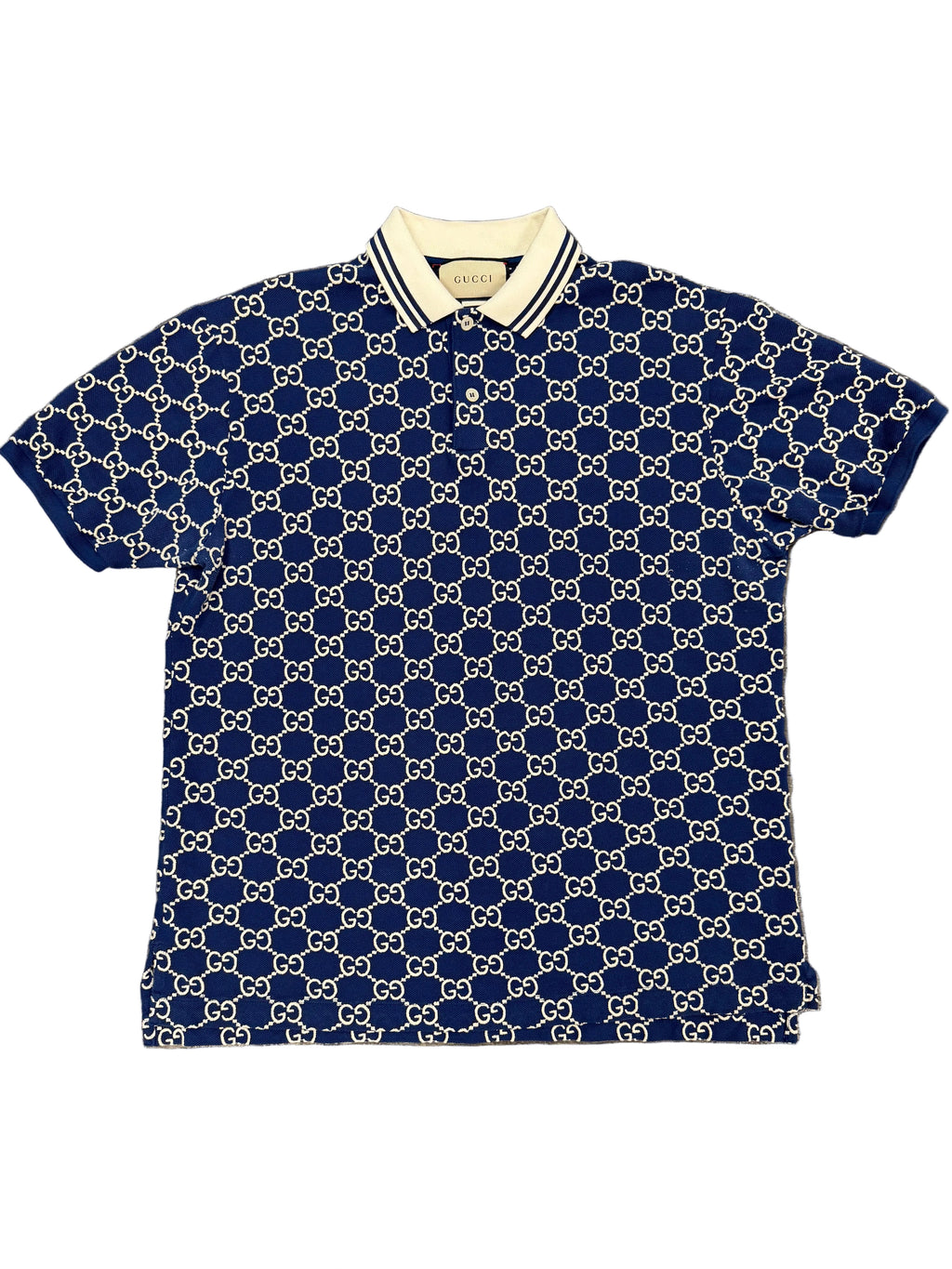 GUCCI INTERLOCK STITCH POLO (XL)