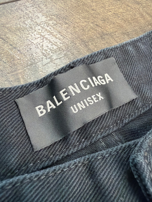 BALENCIAGA CUT OFF JEANS (FITS 28-31)