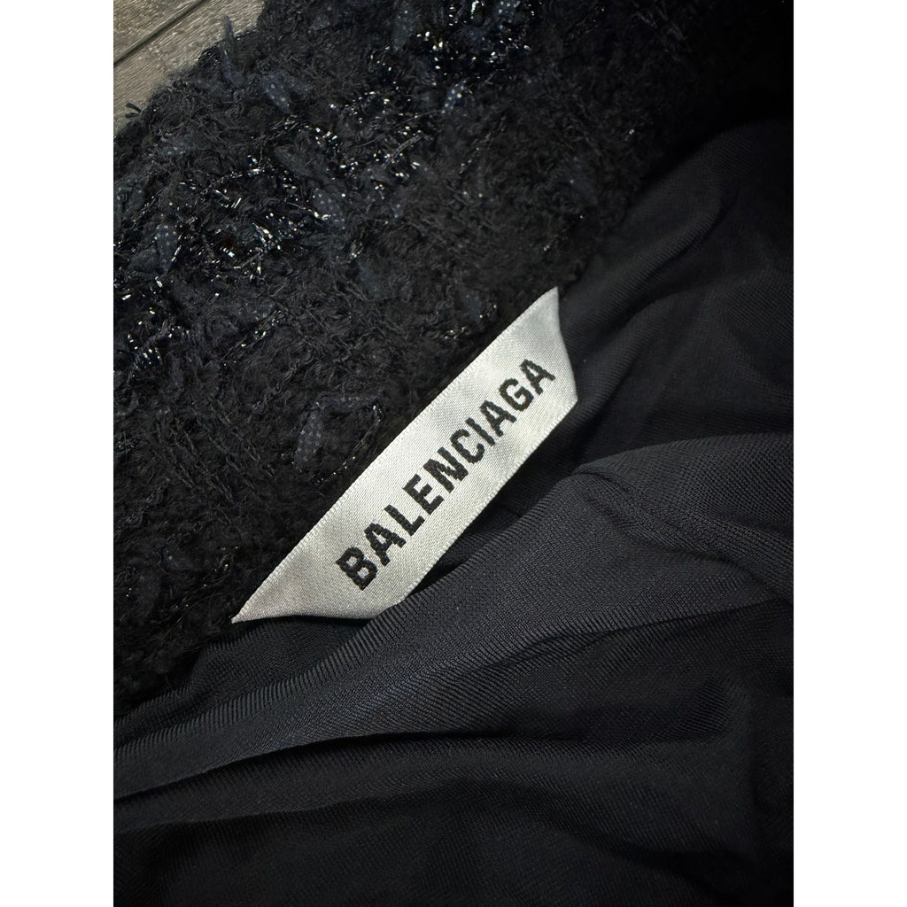 BALENCIAGA TWEED FW22 FLARE TEXTURED