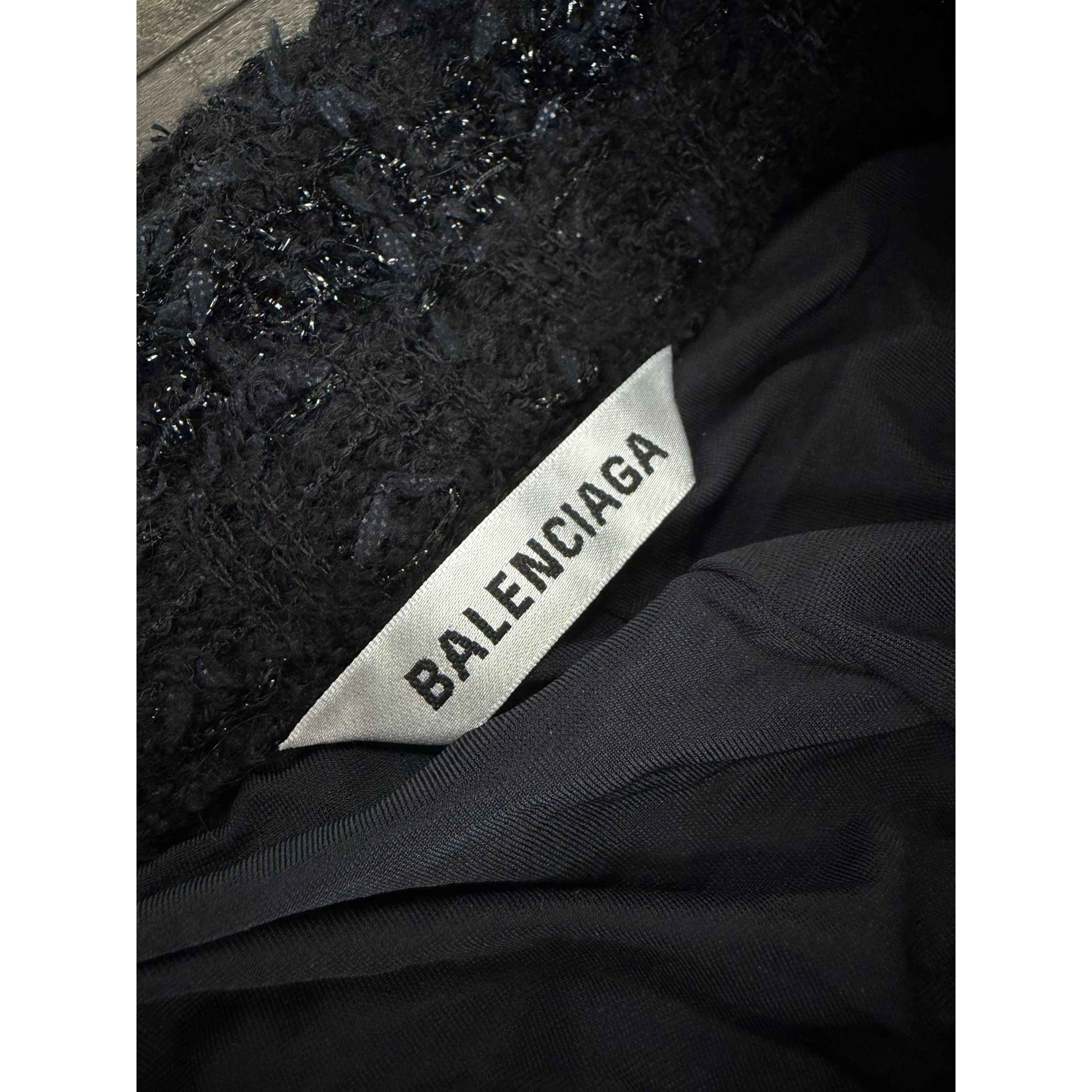 BALENCIAGA TWEED FW22 FLARE TEXTURED