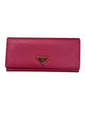 PRADA SAFFIANO LEATHER VIBRANT PINK WALLET