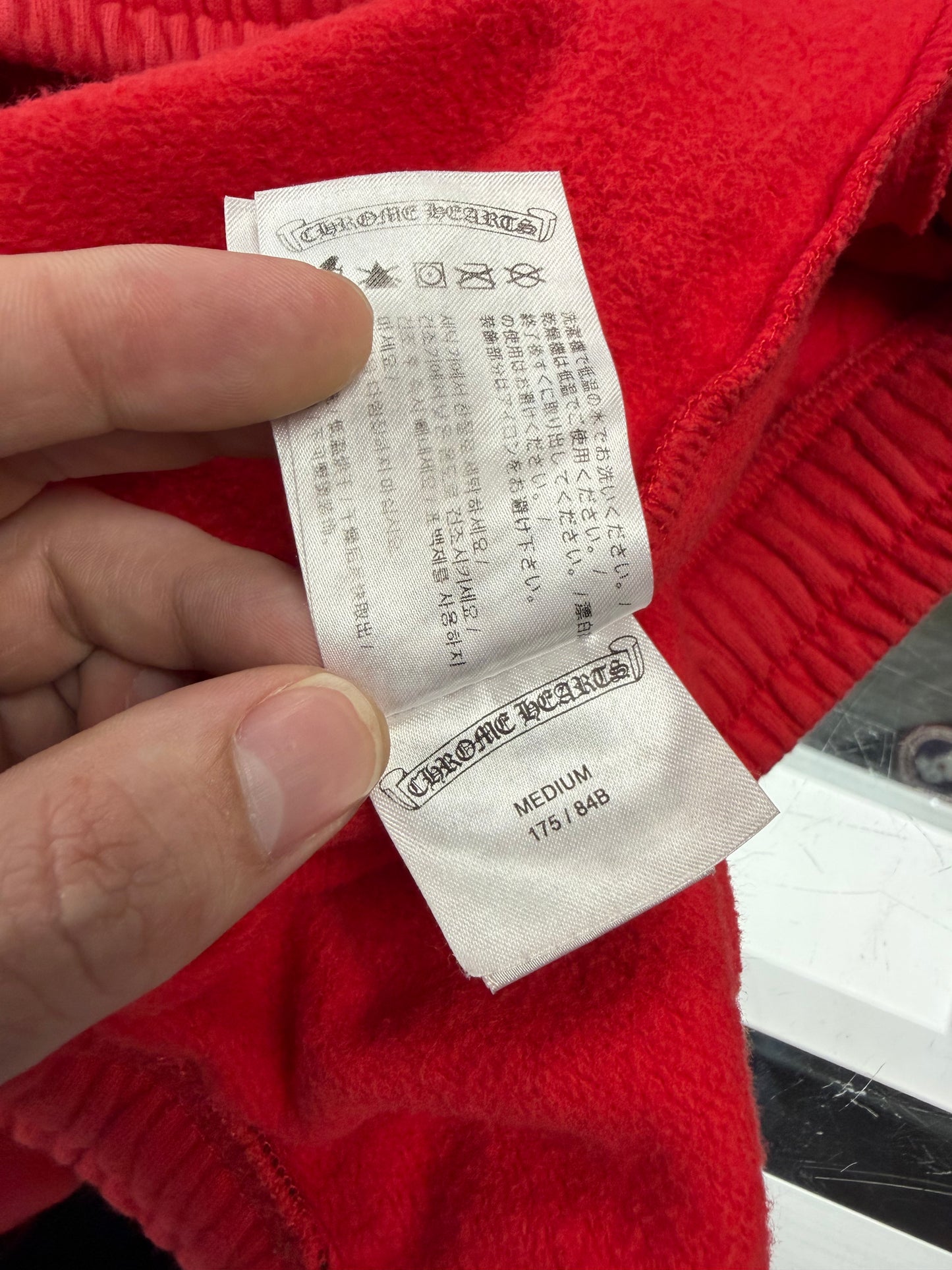 CHROME HEARTS MATTY BOY FLAME 99 EYES SWEATPANTS (M)