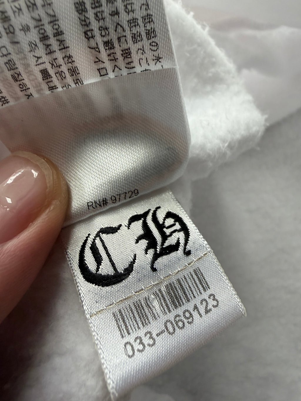 CHROME HEARTS NECK LOGO SWEATSHIRT (L)