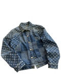 LOUIS VUITTON x NIGO GIANT DAMIER WAVES DENIM JACKET (48)