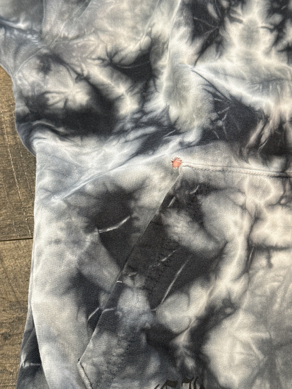 CHROME HEARTS “FUCK YOU” HORSESHOE LOGO TIE DYE HOODIE (M)
