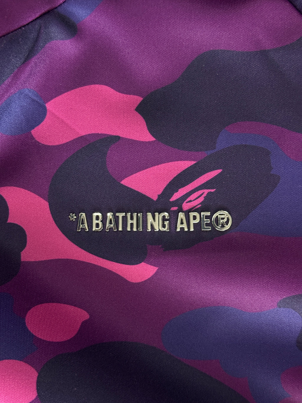 BAPE COLOR CAMO PURPLE FULL ZIP HOODIE (M)