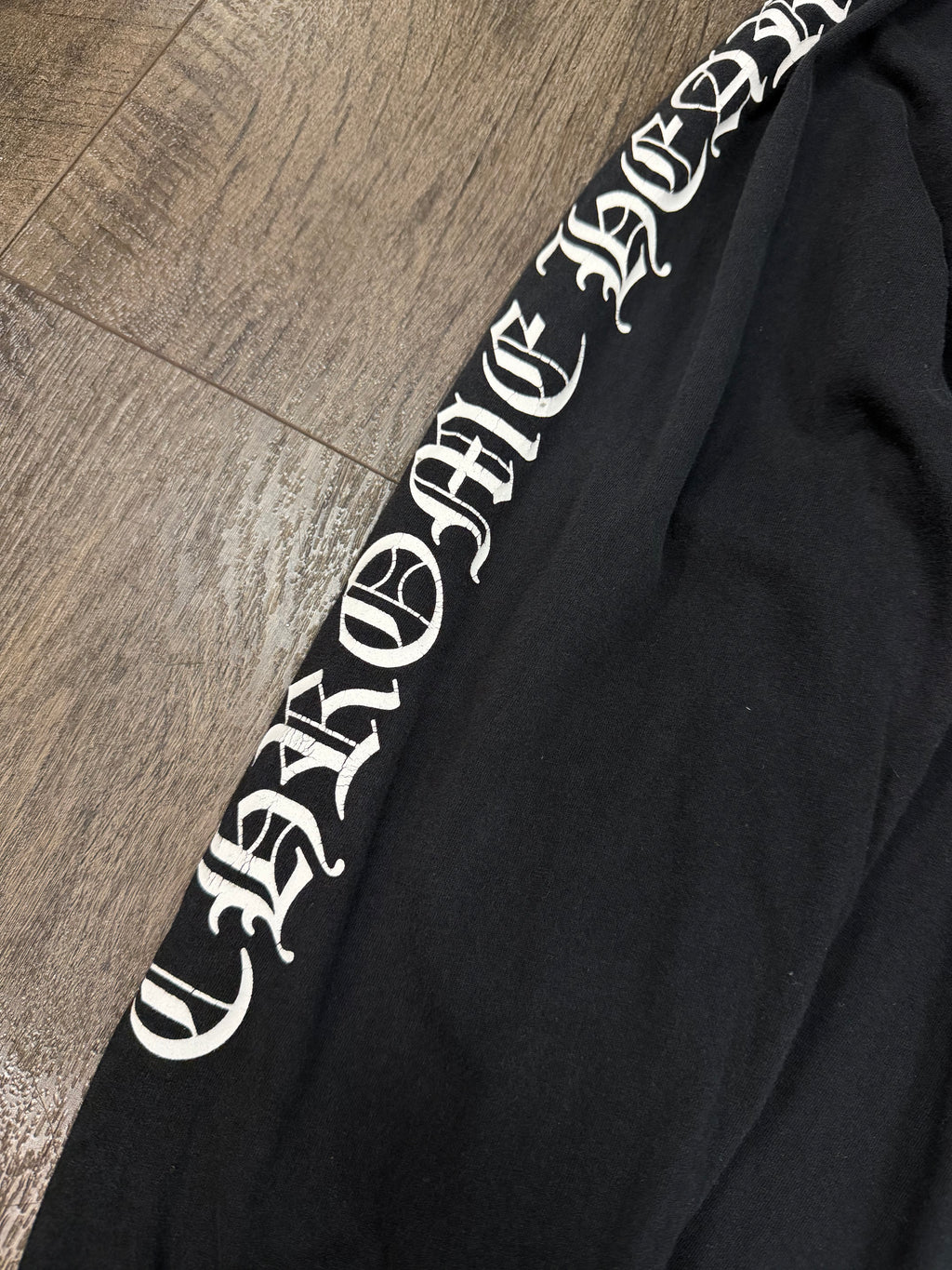 CHROME HEARTS SCROLL LOGO LONG SLEEVE TEE (XXL)