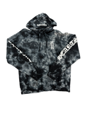 CHROME HEARTS TIE DYE SCROLL HORSESHOE HOODIE (L)