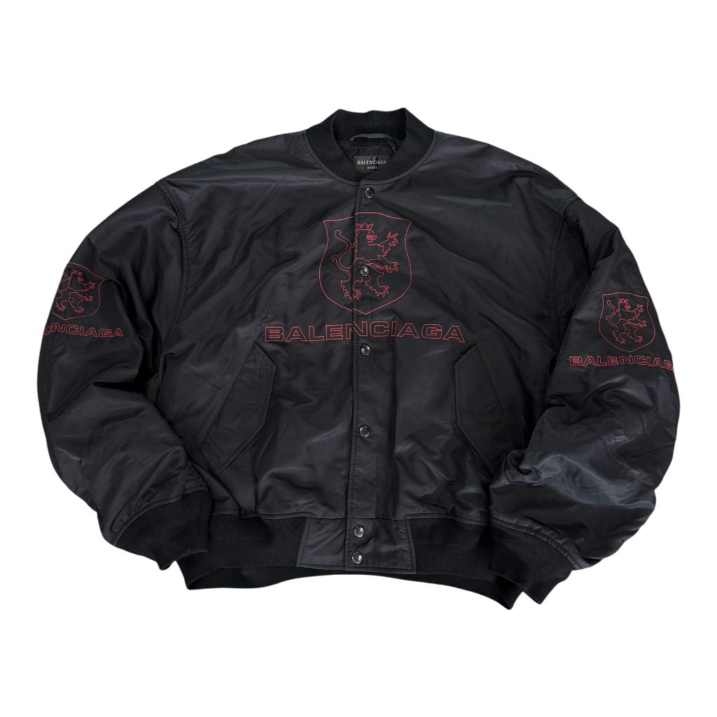 BALENCIAGA LION CLUB EMBROIDERED JACKET (M)