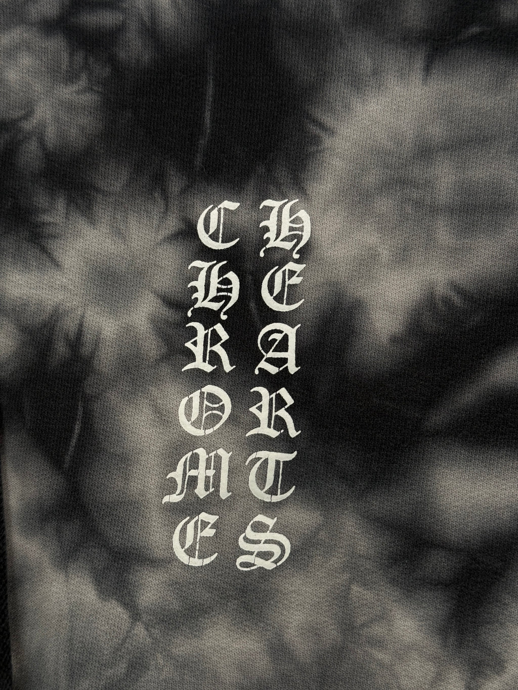 CHROME HEARTS “FUCK YOU” HORSESHOE LOGO TIE DYE HOODIE (M)