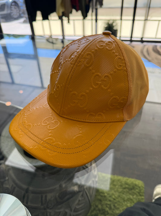 GUCCI YELLOW LEATHER TRUCKER