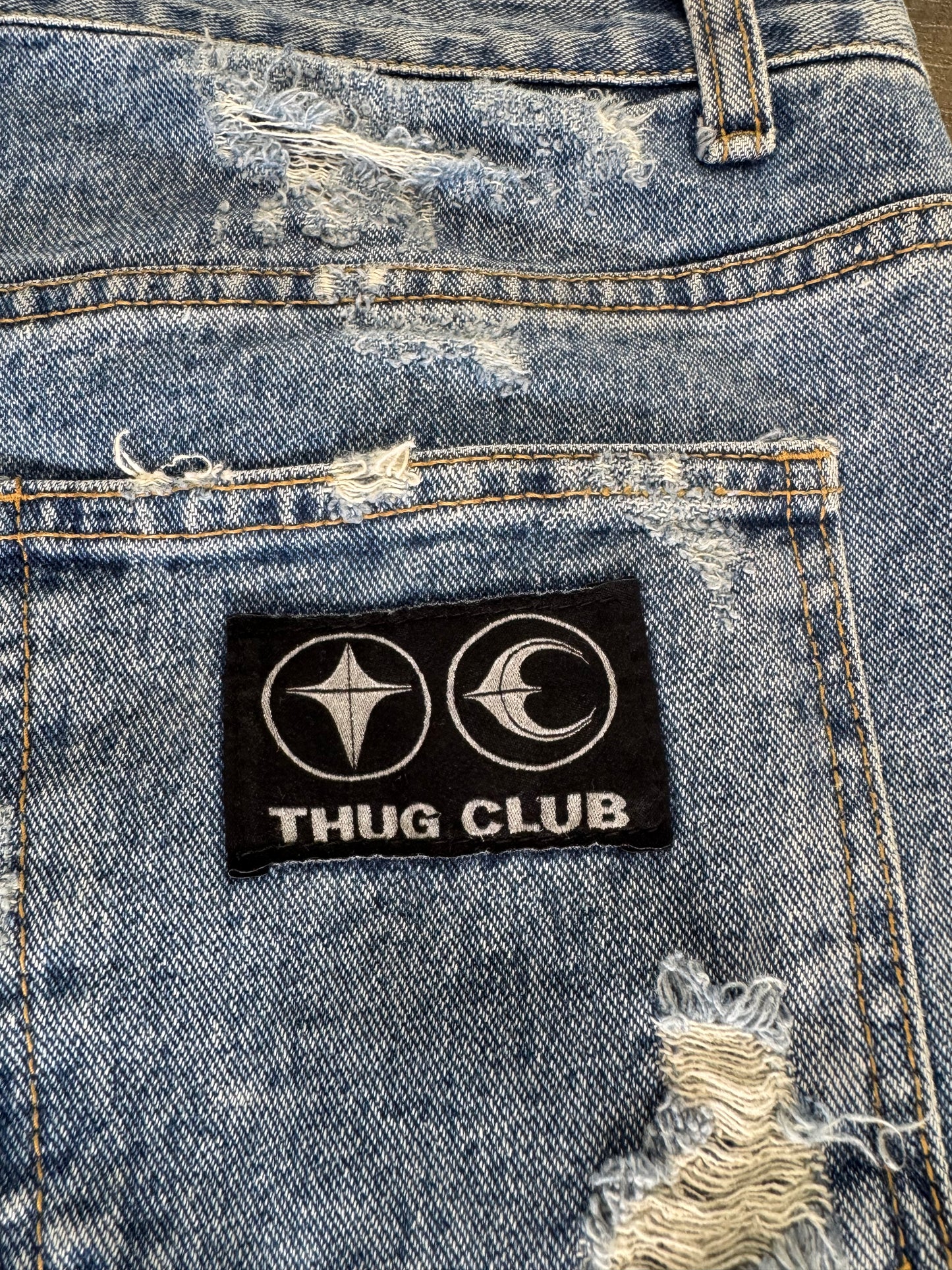 THUG CLUB LEATHER WASHING DENIM (3)