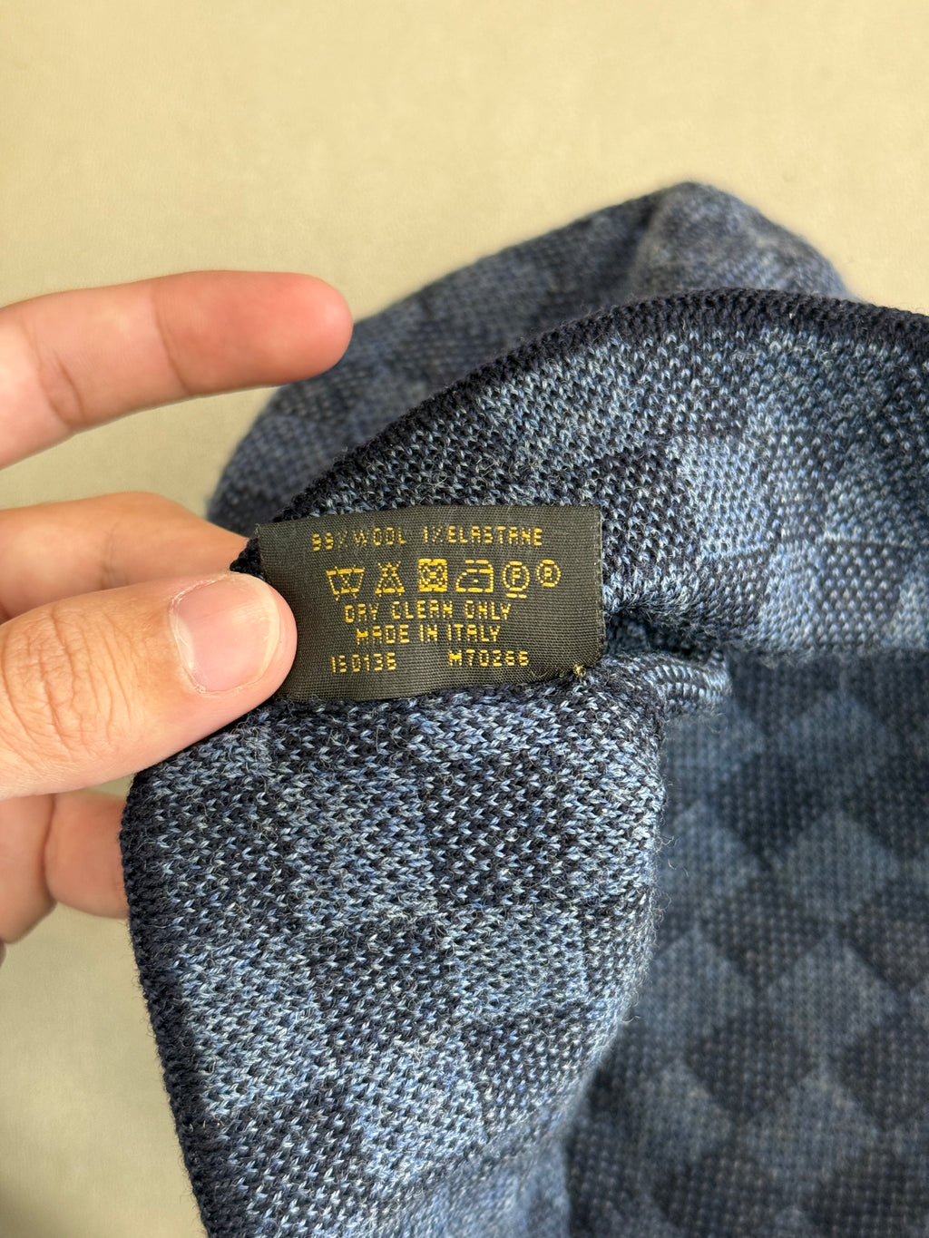 LOUIS VUITTON BLACK CHECKERED BEANIE