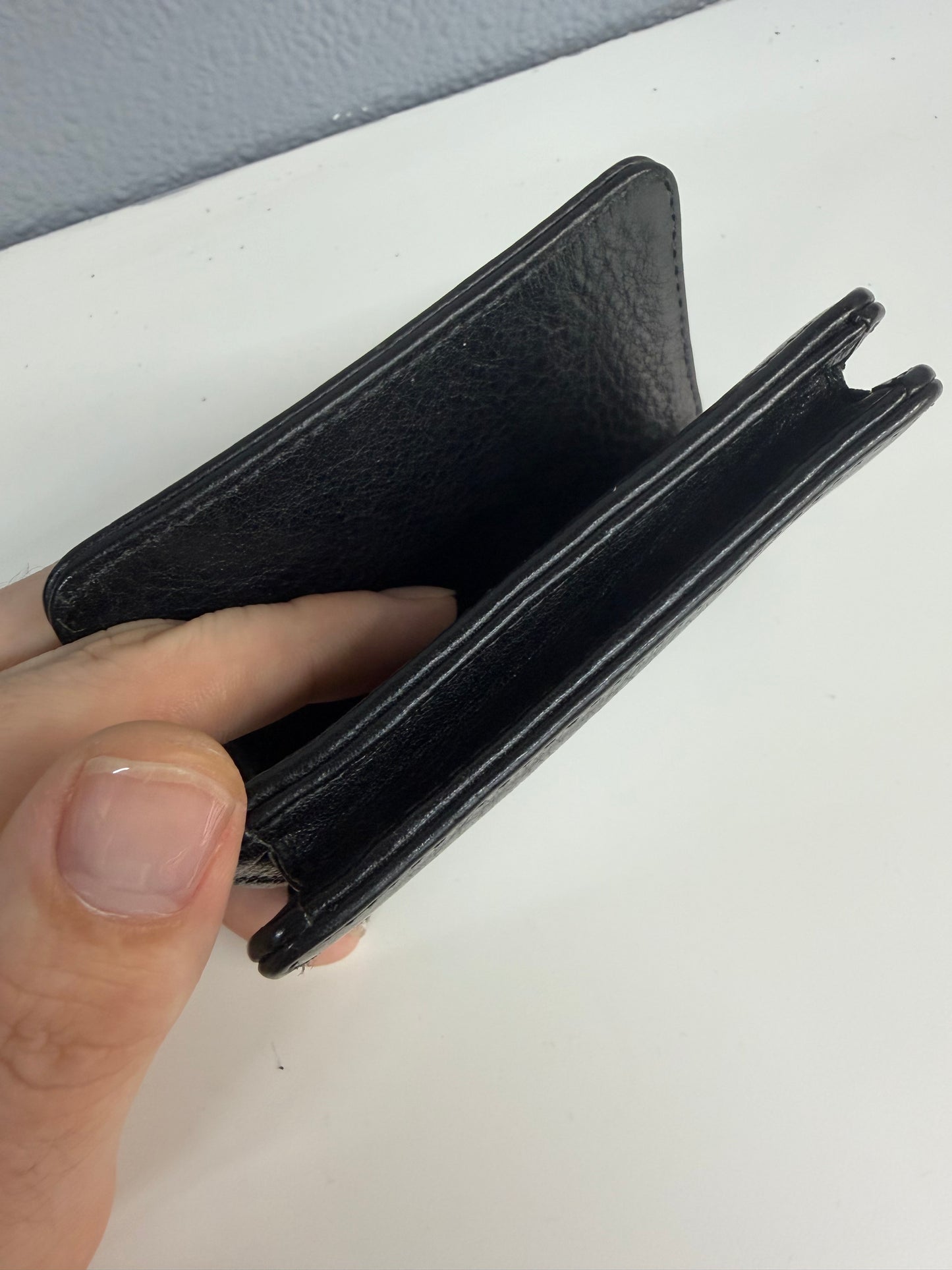 CHORME HEARTS LEATHER WALLET