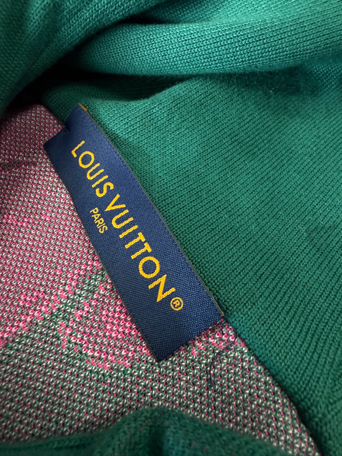 LOUIS VUITTON SWIRL HOODIE KNIT (M)