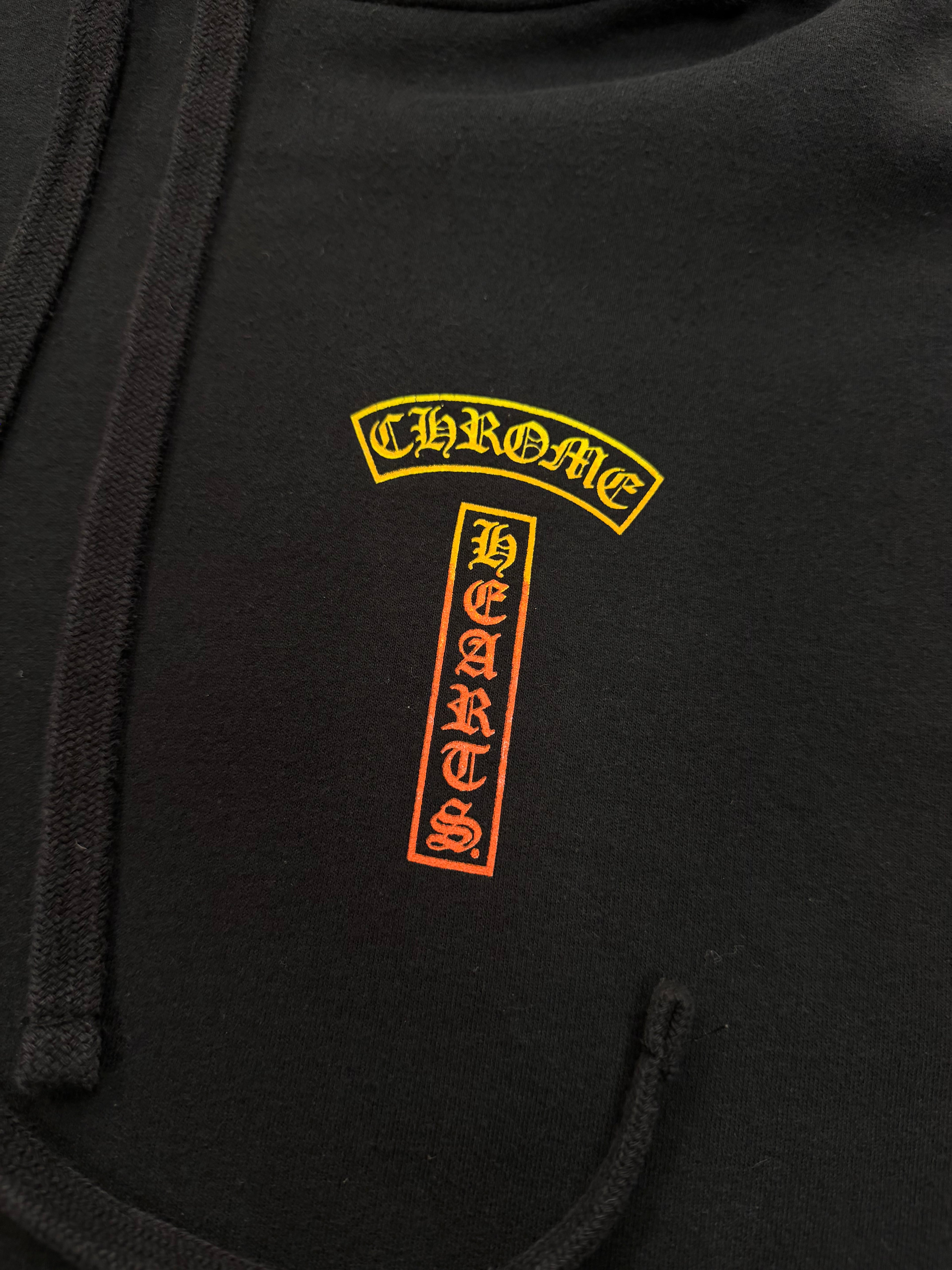 CHROME HEARTS GRADIENT SUNSET T BAR HOODIE (XXL)