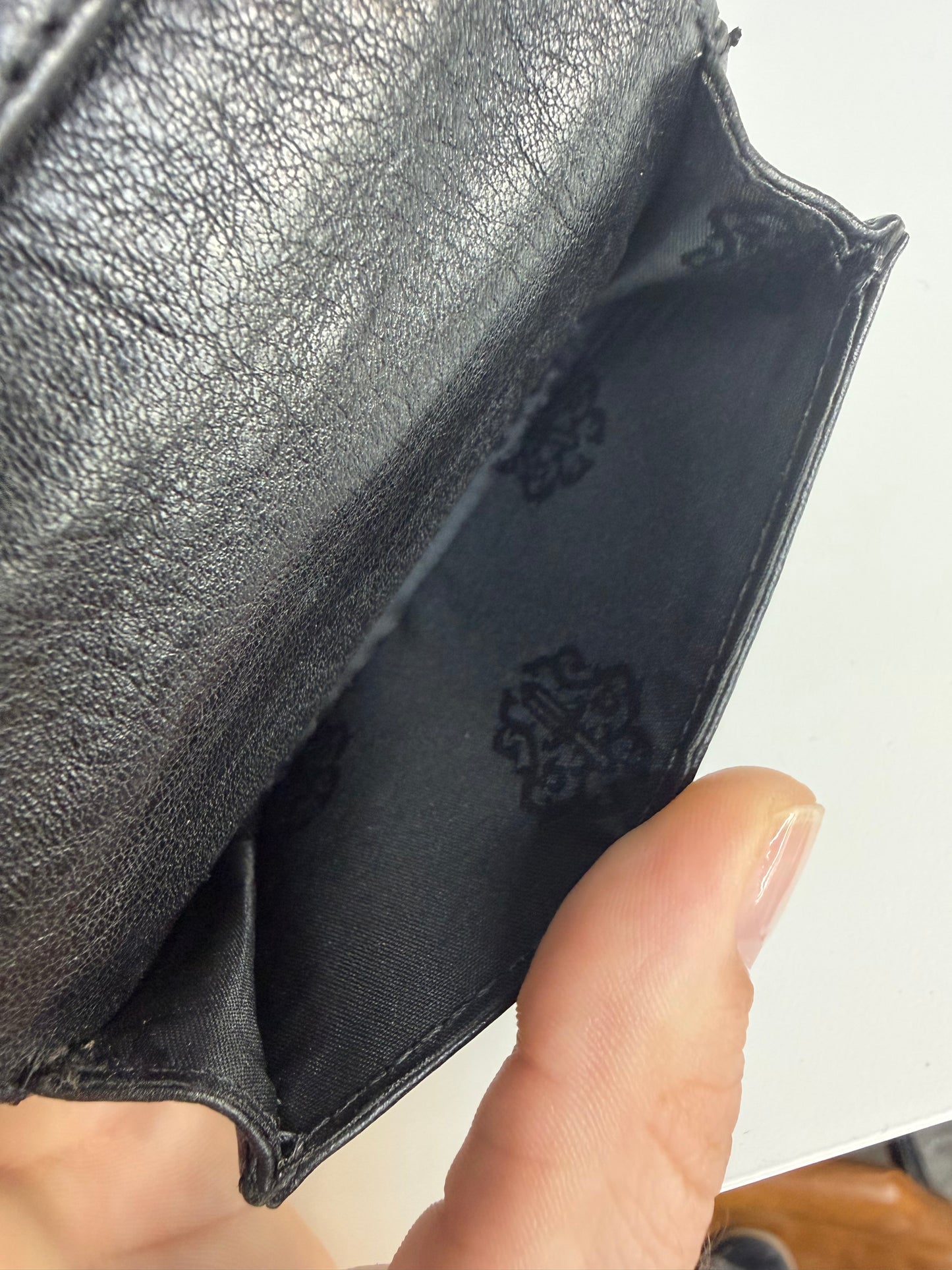 CHORME HEARTS LEATHER WALLET