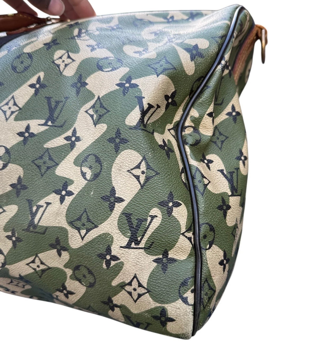 LOUIS VUITTON TAKASHI MURAKAMI MONOGRAMOUFLAGE KEEPALL