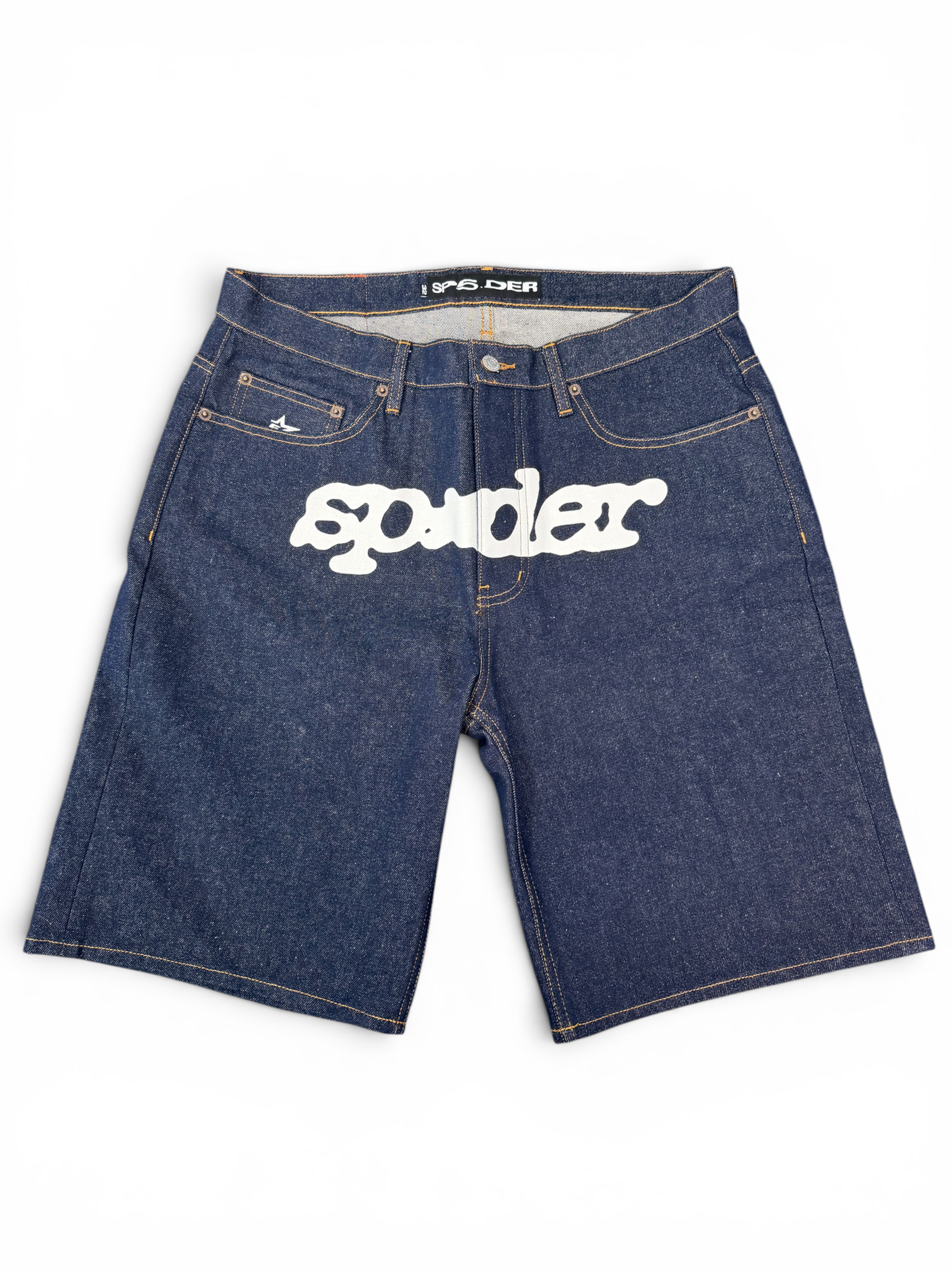 SP5DER DENIM BAGGY SHORTS INDIGO (32)