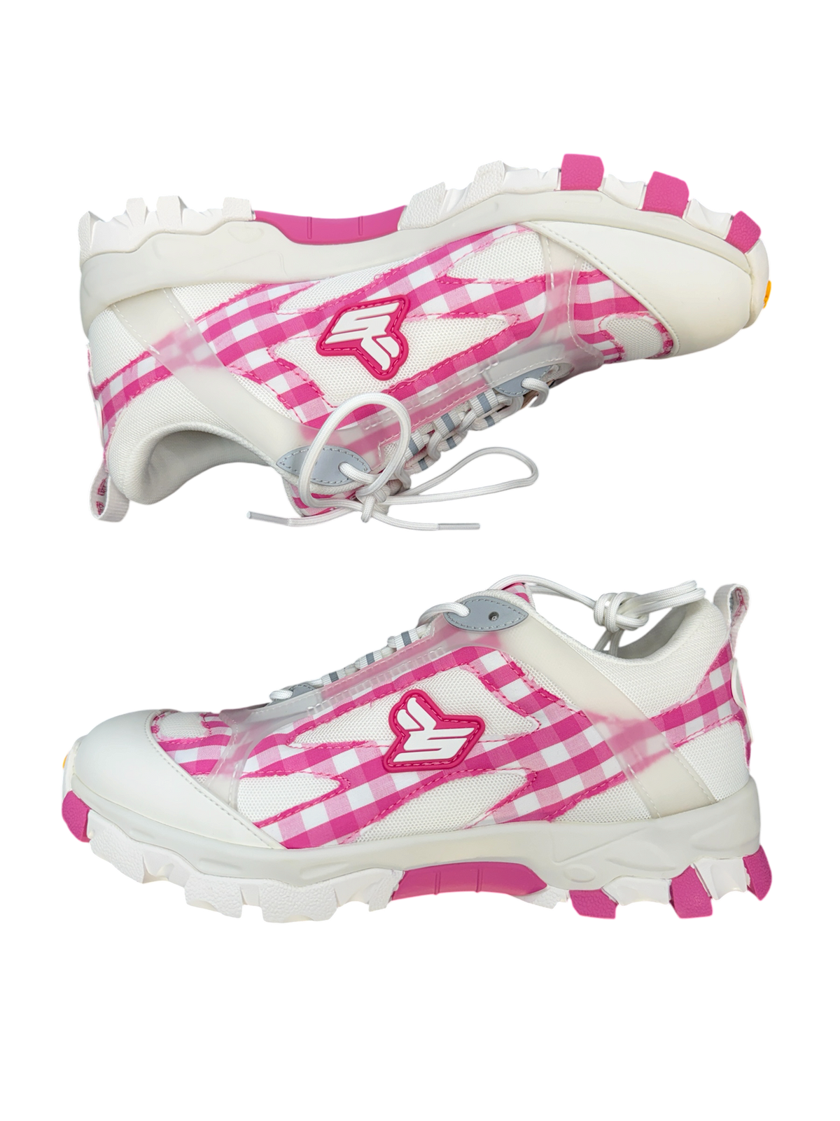 SICKÖ X ERIC EMANUEL PINK WHITE PLAID SNEAKERS