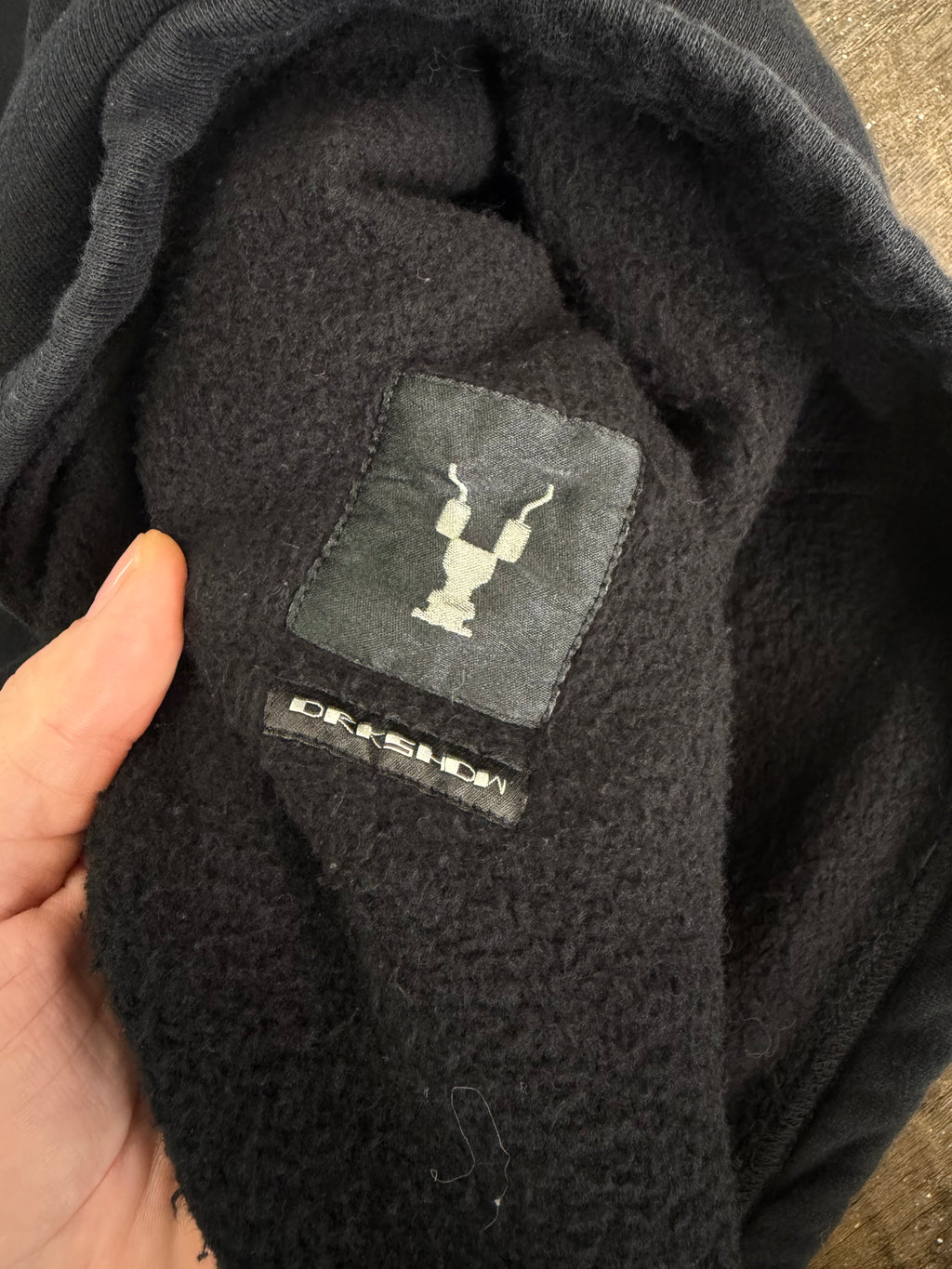 RICK OWENS DRKSHDW AFFLICTION HOODIE (M)