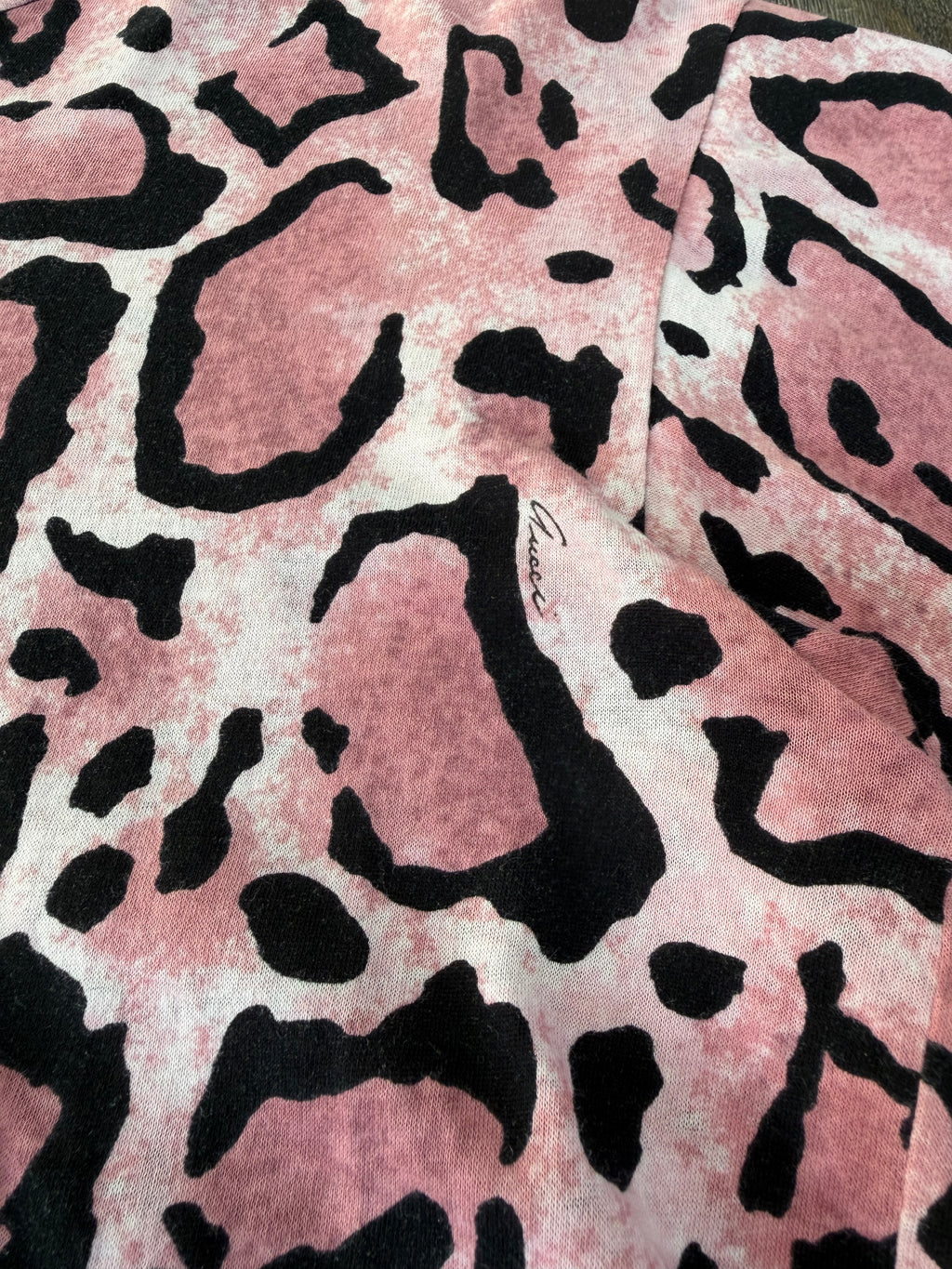 GUCCI LEOPARD TOM FORD ERA CROPPED TEE (S)