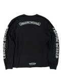 CHROME HEARTS SCROLL LOGO LONG SLEEVE TEE (XXL)
