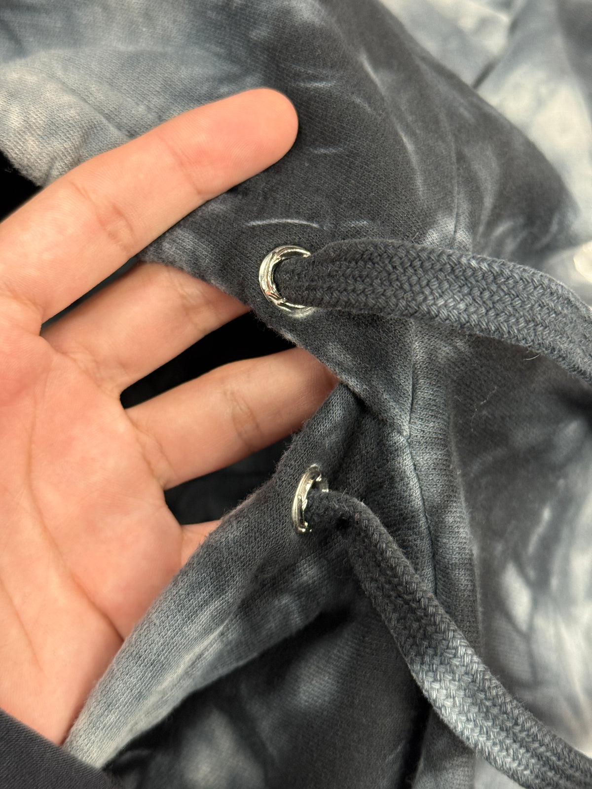 CHROME HEARTS TIE DYE SCROLL HORSESHOE HOODIE (L)