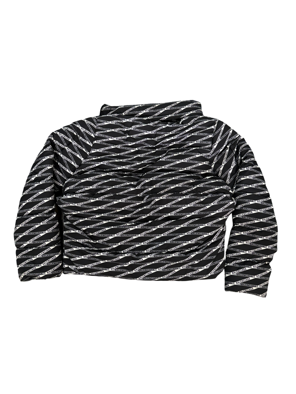 BALENCIAGA LOGO C SHAPE PUFFER JACKET (M)