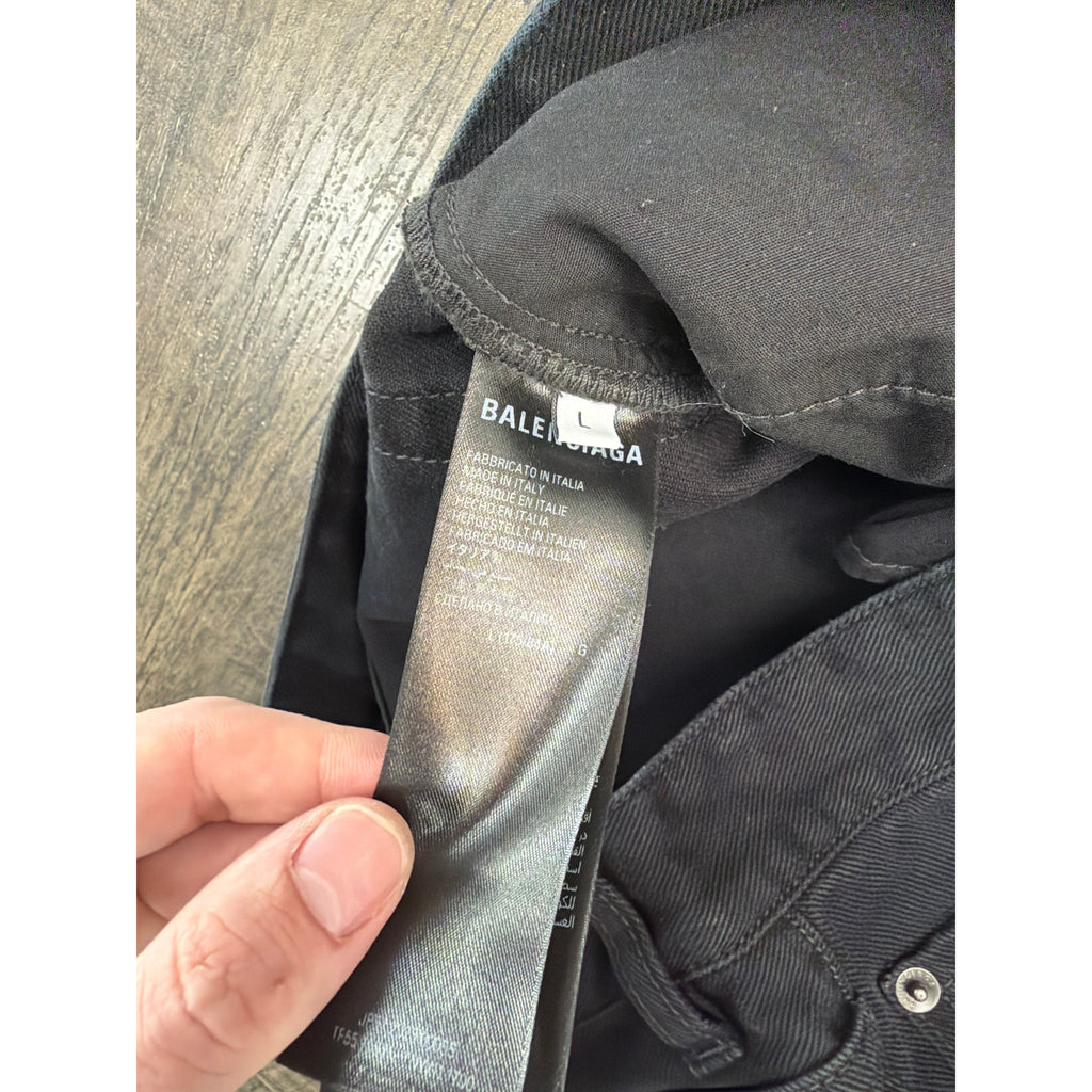 BALENCIAGA CUT OFF JEANS (FITS 28-31)