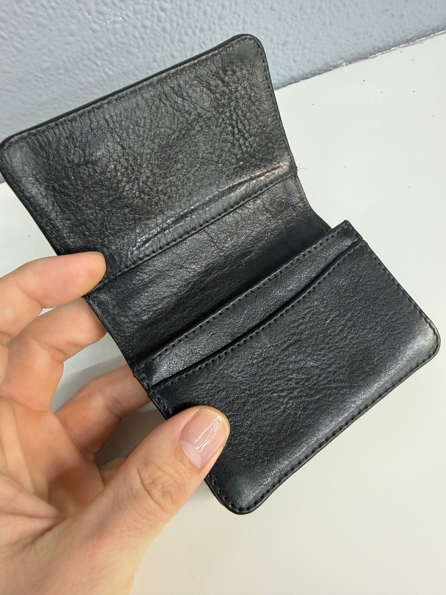 CHORME HEARTS LEATHER WALLET