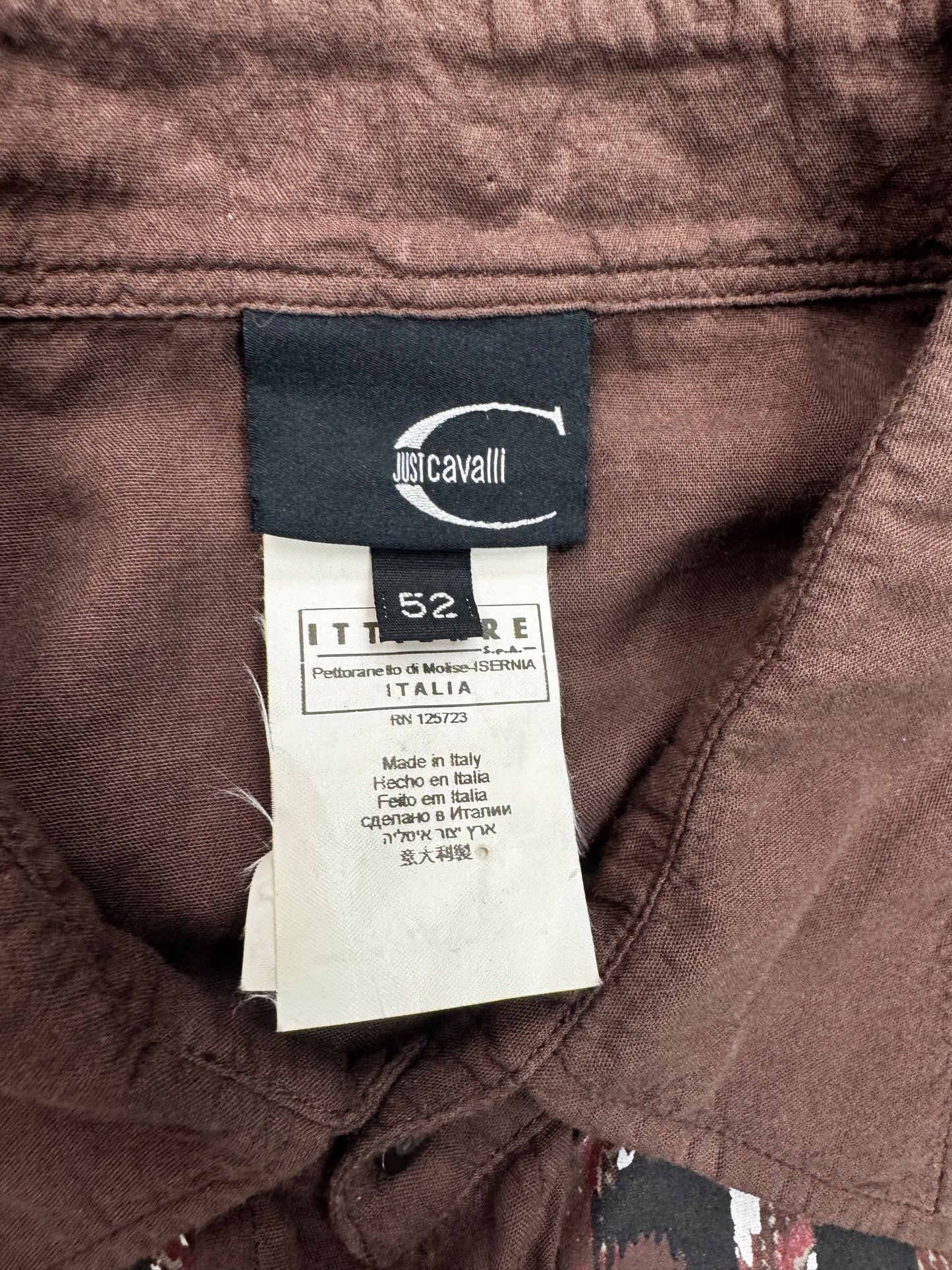 ROBERTO CAVALLI BUTTON-UP SHIRT VTG (52)