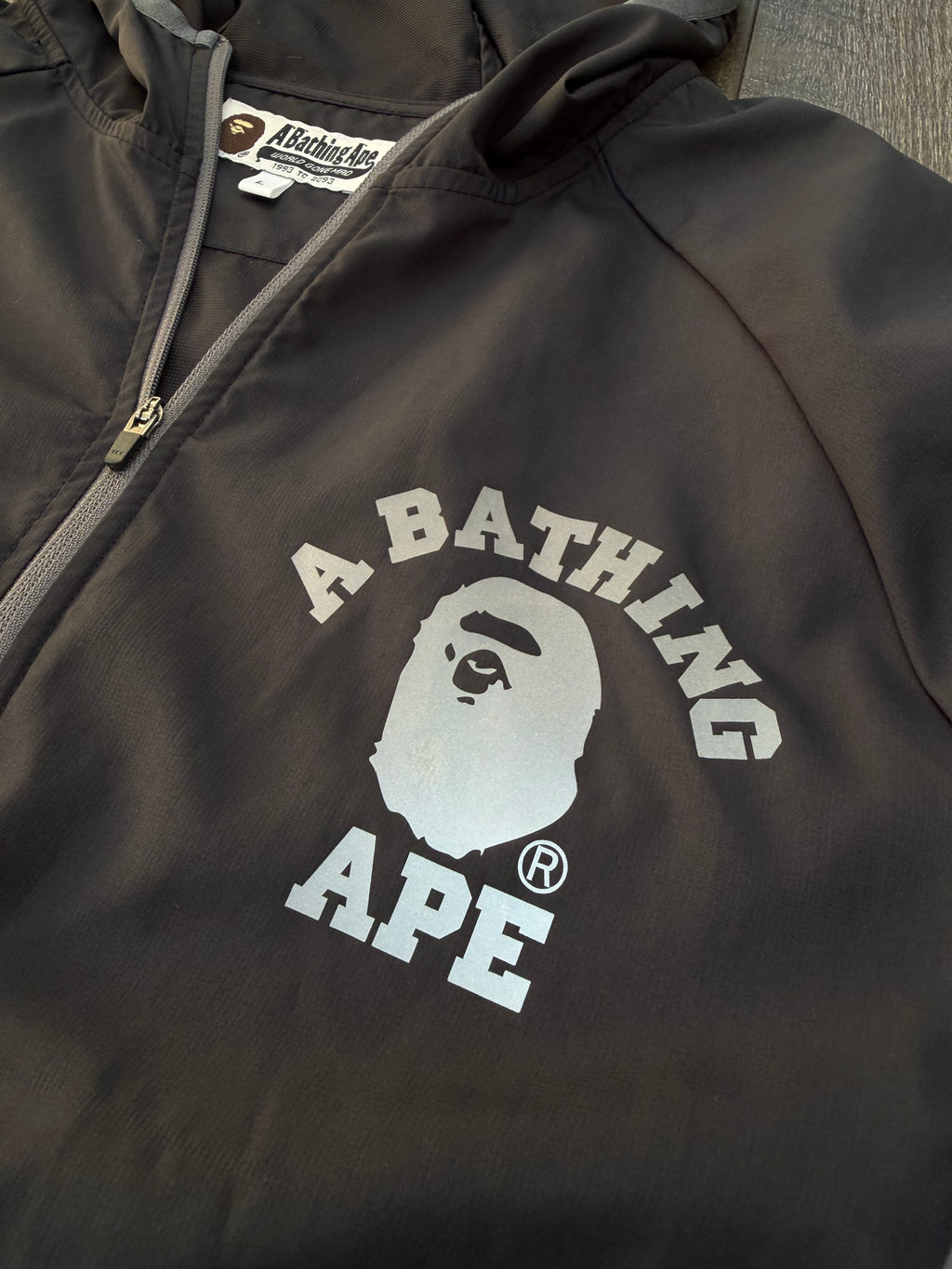 BAPE FULL ZIP TRACK JACKET (L)