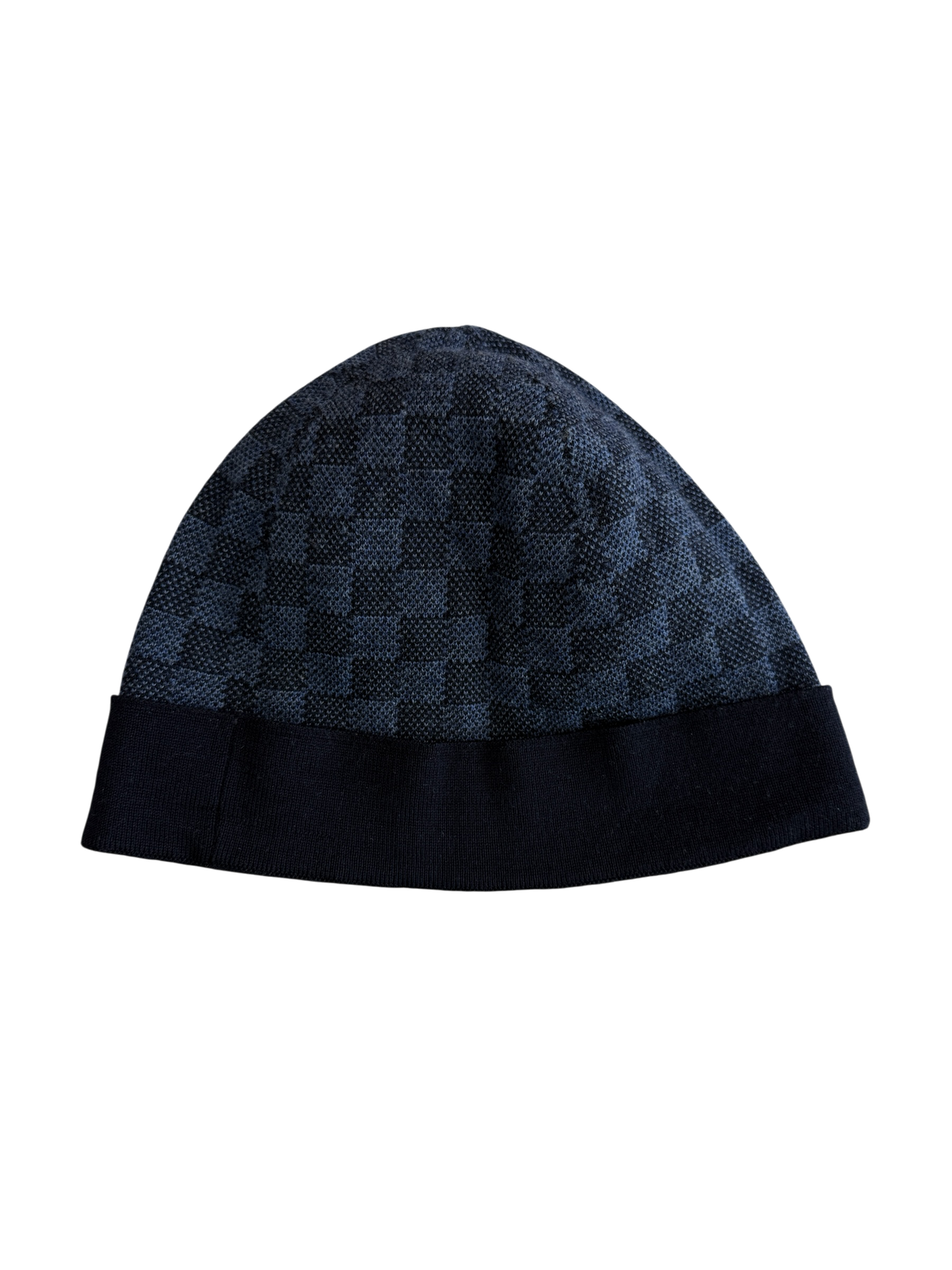 LOUIS VUITTON BLACK CHECKERED BEANIE