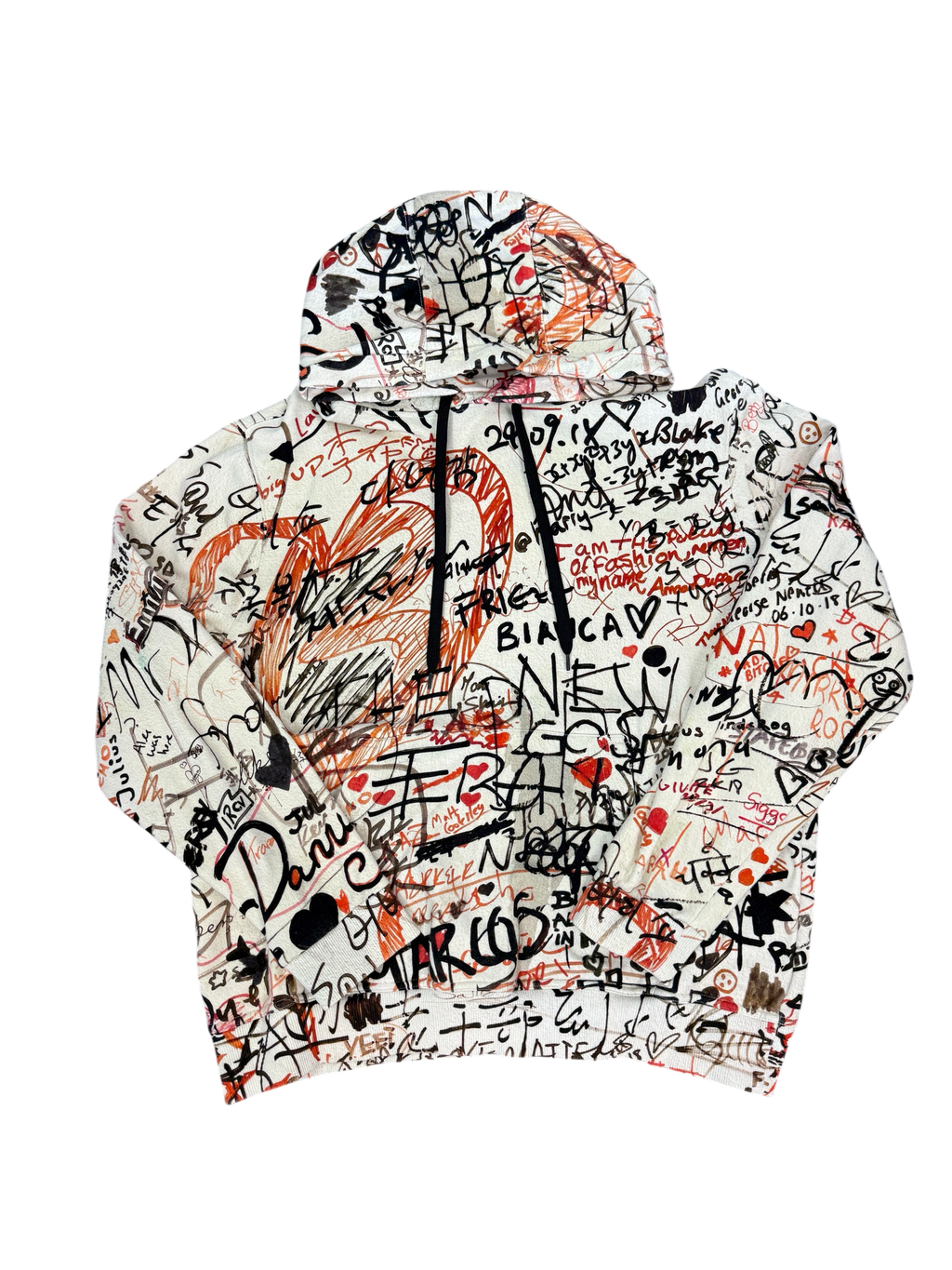BURBERRY GRAFFITI HOODIE (L)