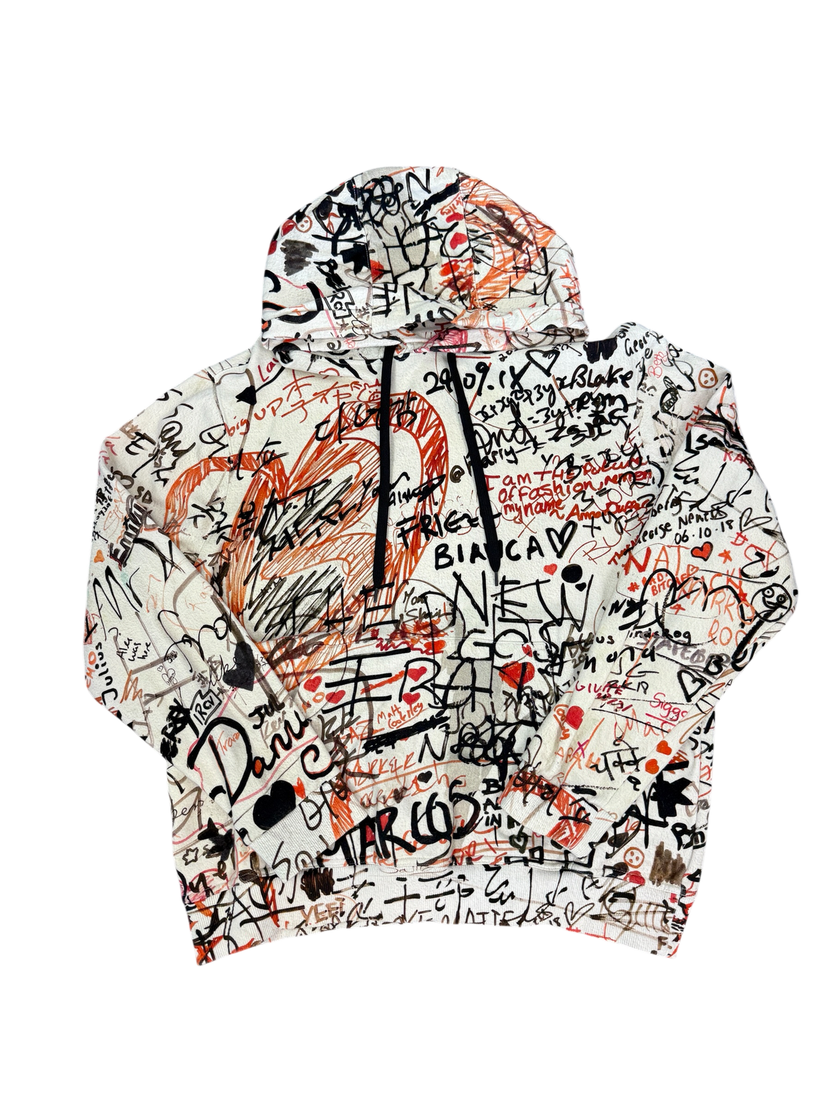 BURBERRY GRAFFITI HOODIE (L)