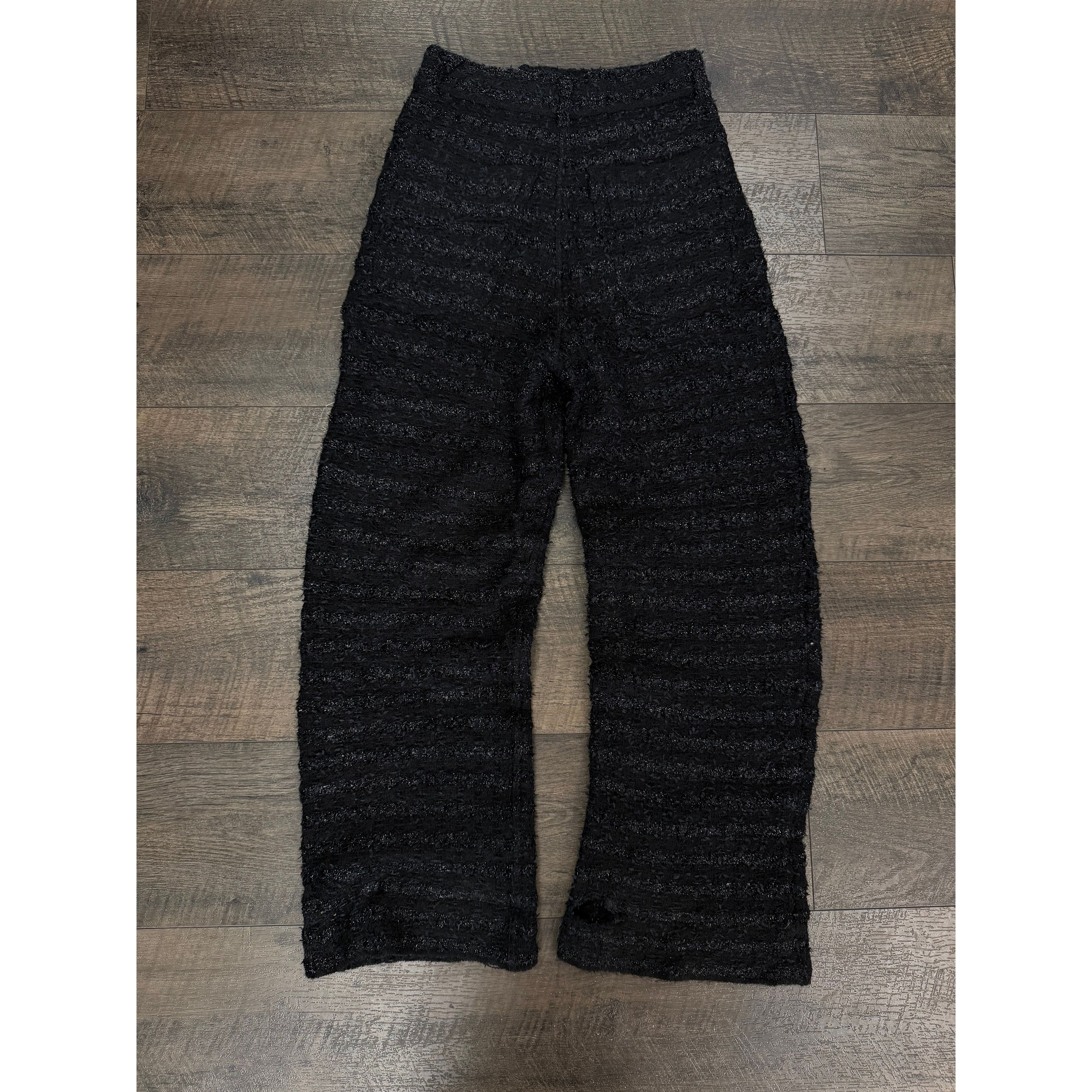 BALENCIAGA TWEED FW22 FLARE TEXTURED