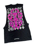 CHROME HEARTS CUT OFF PINK DAGGER (M)