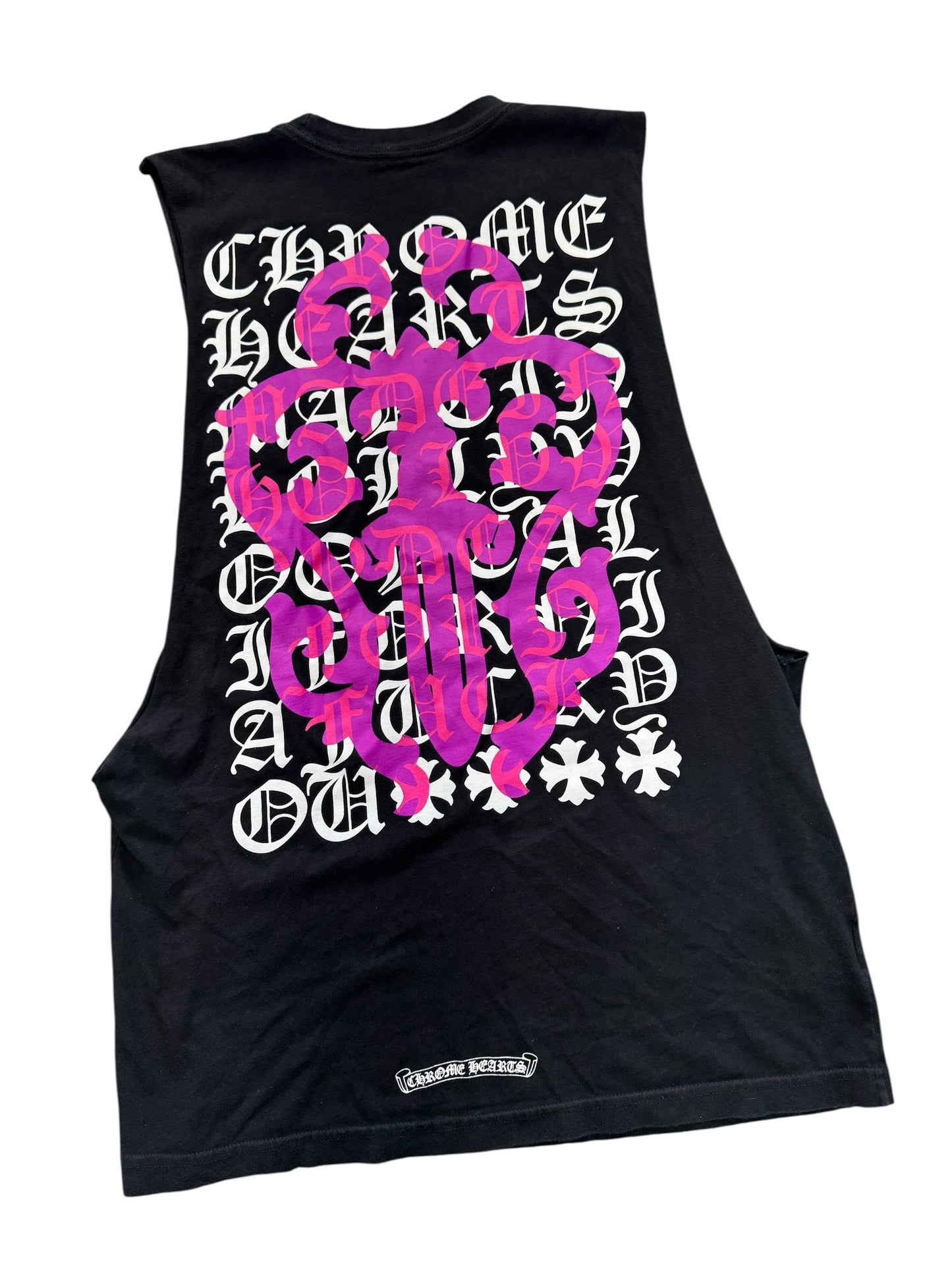 CHROME HEARTS CUT OFF PINK DAGGER (M)
